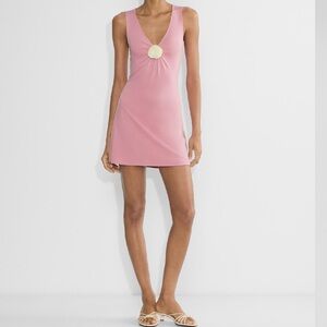 Aritzia Pink Midi Dress
